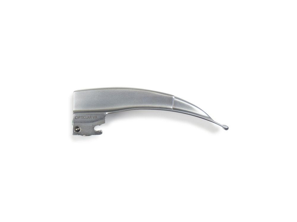 Opticlar Larygoscope Macintosh Blades for Brachycephalic Dogs  - Size 2 - 115 x 15mm - Left Handed
