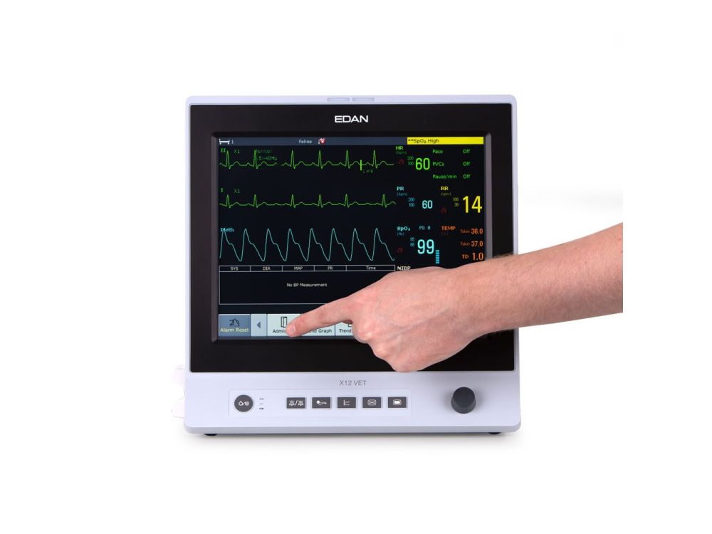 Edan X12 Multi-Parameter Monitor With Trolley & Exhaust Kit