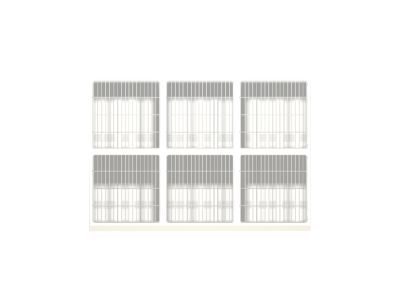 Burtons Quiet Time Polypropylene Cage Bank - ISFM - Gold - 6 x Short Stay Cats
