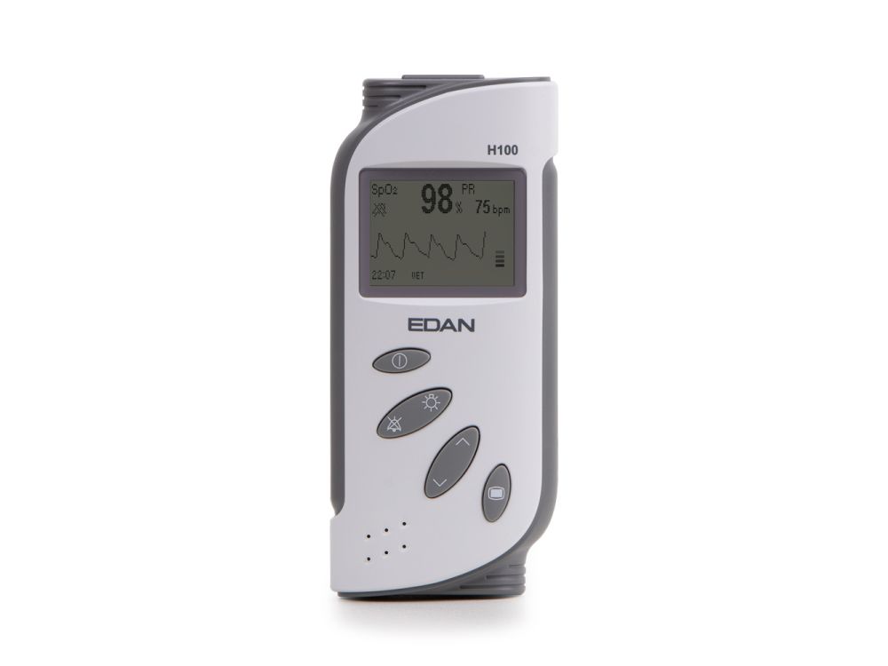 Edan VE-H100B Handheld Pulse Oximeter With Charger & Protective Cover