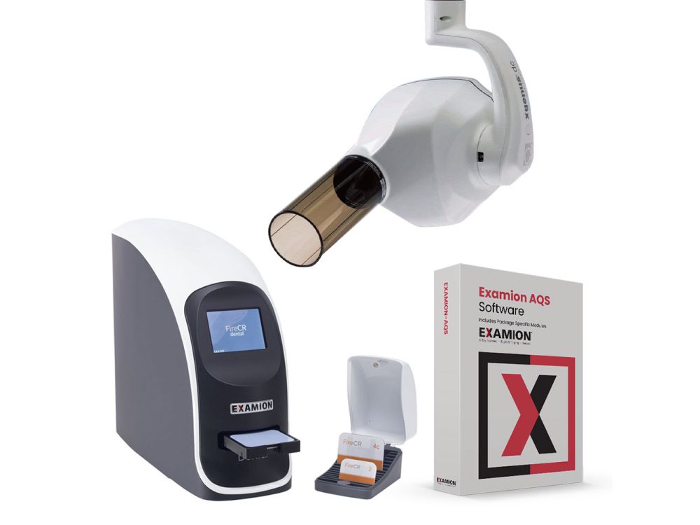 Examion FireCR Dental System - With FireCR reader, generator & extra modules 